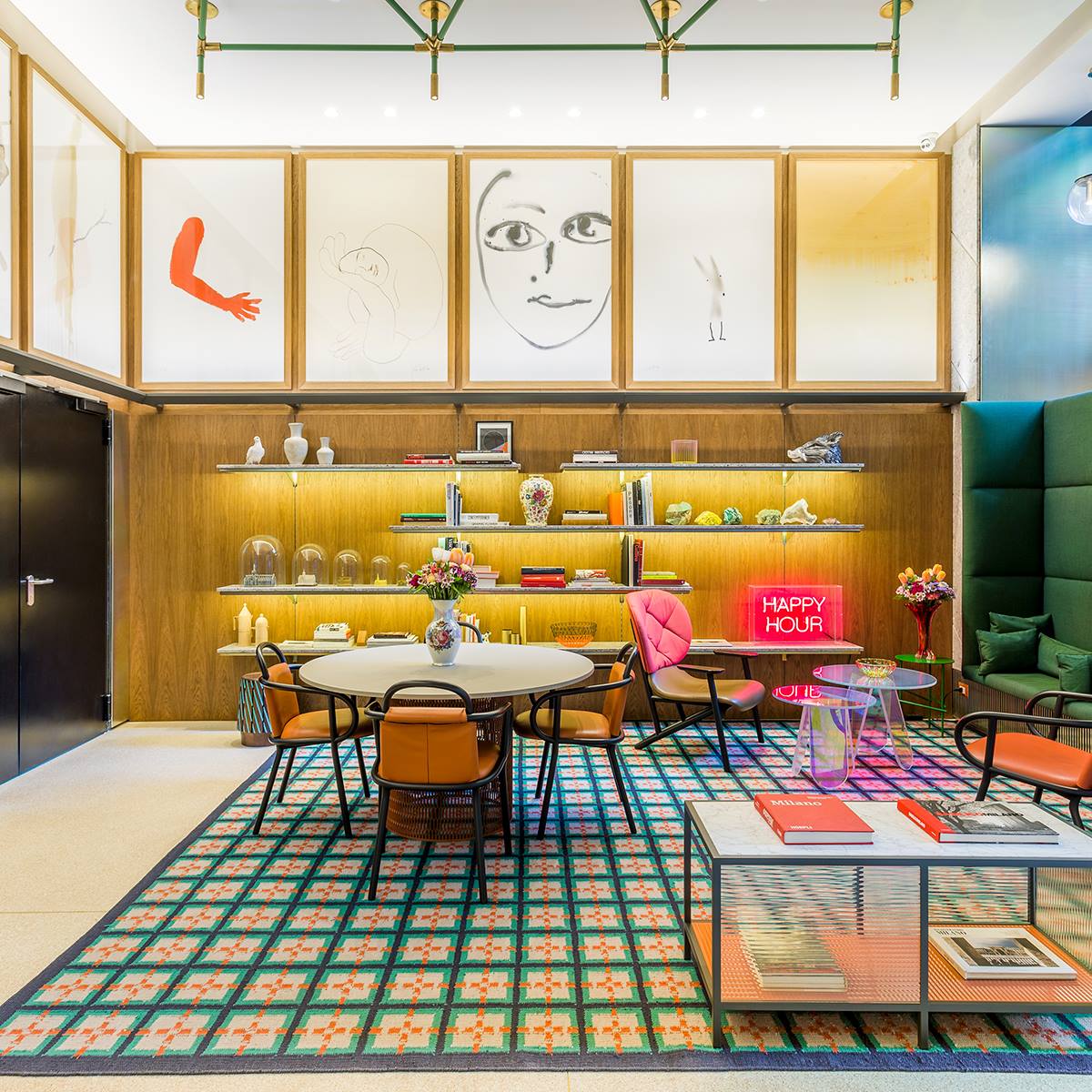 Patricia Urquiola designs the Colorful Hotel Room Mate Giulia in Milan