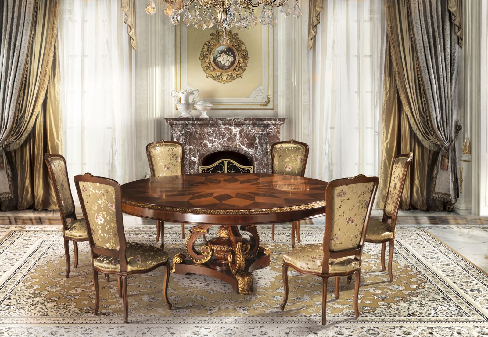 Angelo Cappellini Classic Italian Dining Room Furniture Arcimboldi Collection 