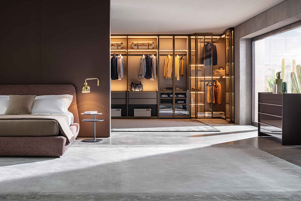 Luxury European Design Bedroom Furniture Walk in Closet Wardrobe